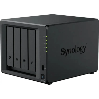 Сетевое хранилище Synology DS925+ (4x2.5/3.5 SATA HDD/SSD, AMD Ryzen R1500B/4x2.2GHz, 4GB DDR4, 2x1 Гбит/с, 2xUSB)