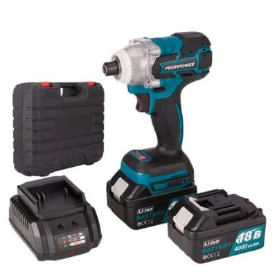 Аккумуляторный винтоверт ProfiPower MKDTD-18V (Li-ion-2шт, 4.0Ач, З/У speed, кейс)