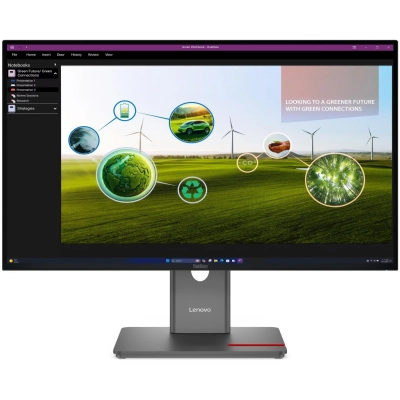 Монитор Lenovo ThinkVision P27Q-40 (64A7GAT6EU) 27 16:9 QHD (2560x1440) IPS, 120Hz, 1xHDMI 1xDP 1.4, 1xDP 1.4 Out, 3xUSB-A (USB 5Gbps), 1xUSB-C