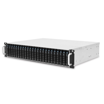 Корпус AIC XJ1-20247-02 (J2024-07-04X_XJ1-20247-02) 2U 24x 2.5 hot-swap bays, hot-swap JBOD with dual SAS 24G