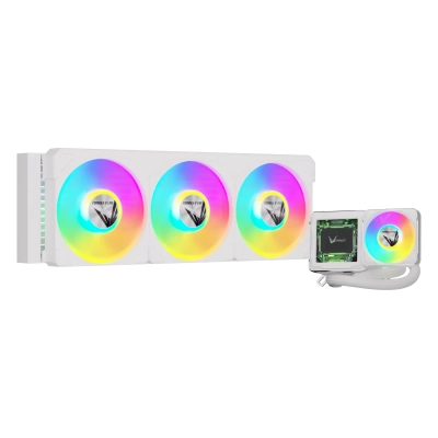 СВО Formula V Line Cryo Wing Digi 360 WH, 360mm, LCD 2.73, 3x120mm, ARGB fans, LGA115X/​1200/​1700/​1851/​1366/​2011/​2066, AM3/​AM4