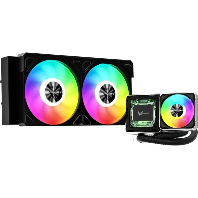 СВО Formula V Line Cryo Wing Digi 240 BK, 240mm, LCD 2.73, 2x120mm, ARGB fans, LGA115X/​1200/​1700/​1851/​1366/​2011/​2066, AM3/​AM4