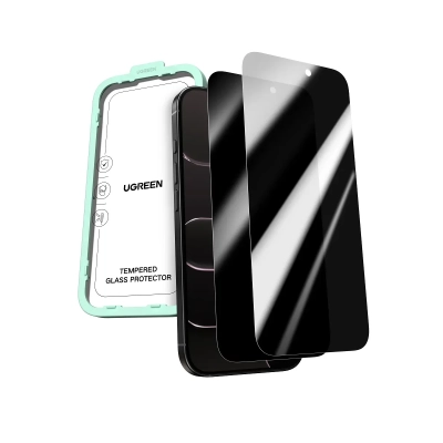 Защитное стекло UGREEN SP1154 (95606) Privacy Screen Protector for iPhone 17 Air 6,5 2-Pack Transparent