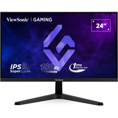 Монитор ViewSonic VX24G1-HD черный IPS LED 16:9 HDMI матовая 300cd 178гр/​178гр 1920x1080 180Hz G-Sync DP FHD 2.7кг