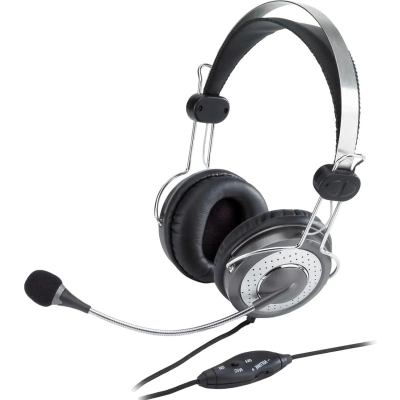Гарнитура Genius HS-04SU black 2х mini jack 3.5mm