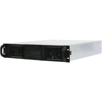 Корпус Procase RE204-D0H8-A-45 0x5.25+8HDD, черный, без блока питания (2U,2U-redundant), глубина 450мм, ATX 12x9.6