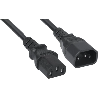 Кабель питания Cabeus PC-189-VDE-1.0-3M монитор-компьютер IEC 320 C13 - IEC 320 C14 (3x1.0)