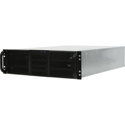Корпус Procase RE306-D6H4-FE8-65 3U, 6x5.25+4HDD, черный, без БП (2U,2U-redundant), глубина 650мм, MB EATX 12x13, 8slot