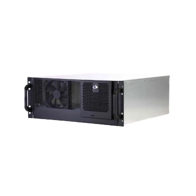 Корпус Procase RM445D-B-0, 4U, 3*5.25, 8*HDD, черный, без БП, глубина 450мм, MB 12x10.5