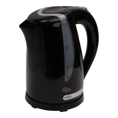 Чайник Oasis K-2PB черный, 1.7л, пластик