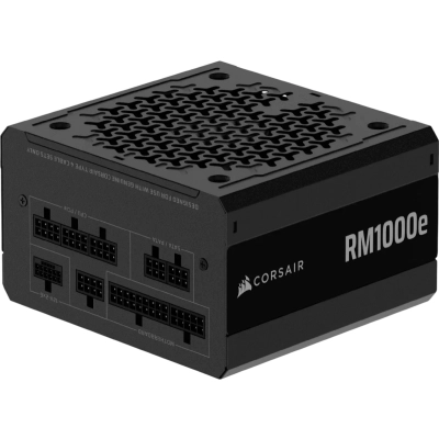 Блоки питания Corsair RM1000e RPS0217 (CP-9020297-EU), 1000W 80+ Gold (ATX, 3.1, PCIe 5.1, Full modular, 1x24(20+4)pin)
