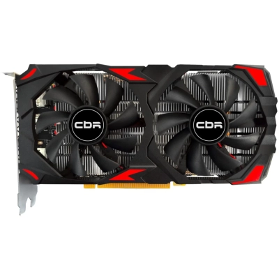 Видеокарта CBR Radeon RX 580 8G (VGA-STX580-8G-RTL), GDDR5, 256BIT, 2048, 1168MHz, Dual fan PCIE 3.0, 150W (HDMI/​2xDP)