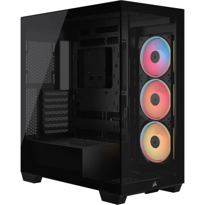 Корпус Corsair 3500X LX-R RGB iCUE Link (CC-9011324-WW), без БП, Midi-Tower, TG, 3x120mm ARGB, 2xUSB-A 3.2, 1xUSB Type-C, E-ATX, ATX, mIT