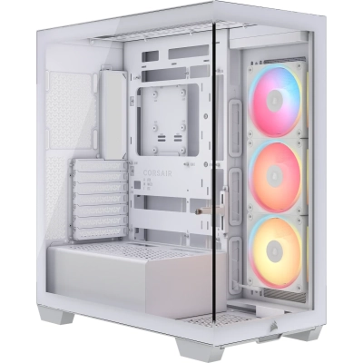 Корпус Corsair 3500X LX-R RGB iCUE Link (CC-9011325-WW), без БП, Midi-Tower, TG, 3x120mm ARGB, 2xUSB-A 3.2, 1xUSB Type-C, E-ATX, ATX, mIT