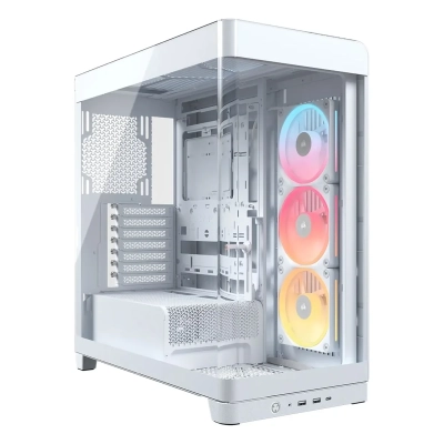 Корпус Corsair Frame 4500X LX-R RGB iCUE Link (CC-9011317-WW), без БП, Midi-Tower, TG, 3x120mm reverse fans, 2xUSB-A 3.2, 1xUSB Type-C