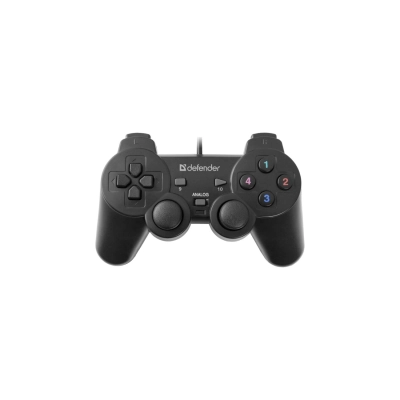 Геймпад Defender Omega, USB, 12 кнопок, 2 мини-джойстика, виброотдача, кабель: 1,8 м