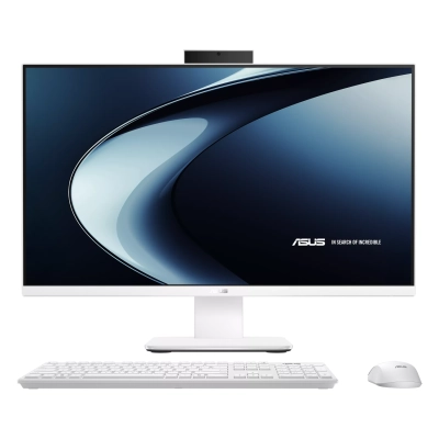 Моноблок Asus VM670KA-WPE0030 (90PT0455-M007U0) 27 Full HD Ryzen AI 7 350 (2) 32Gb SSD1Tb RGr без ОС GbitEth клавиатура мышь Cam белый