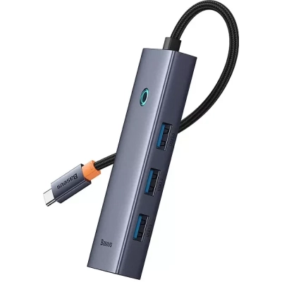 USB-C хаб Baseus B00052809813-00 Flite Series 5-Port серый