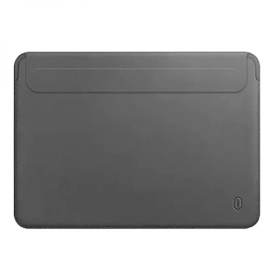 Сумка чехол для ноутбука WiWU Skin Pro II Leather Sleeve 13.3'' для Apple MacBook Air 13 (2018 - 2025)/​MacBook Pro 13 (2016 - 2022) (Grey)
