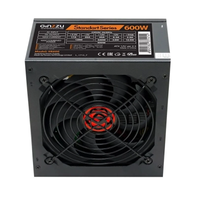 Блок питания Ginzzu SB600 12см