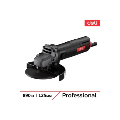 УШМ Deli DE-JM125-4E (890Вт, 125мм, 12000об/мин, картон)