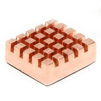 Радиатор ACD RA026 медный Fine Copper Heat Sink (14*12*5.5mm) for Raspberry Pi3 B, Pi3 B+, Pi4