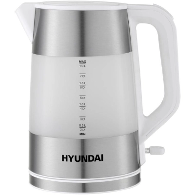 Чайник Hyundai HYK-P4025 2л. 2200Вт белый (пластик)