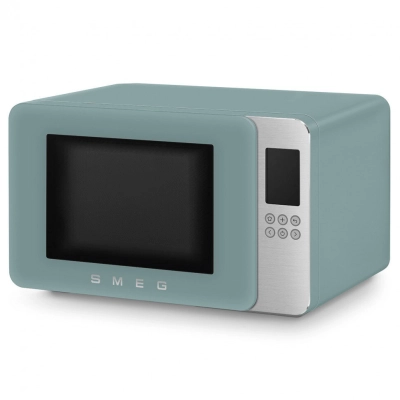 Микроволновая печь SMEG MOC01EGMEU отдельностоящая, объем 29л, 4 функции приготовления, гриль, 18 автоматических программ, быстрый старт