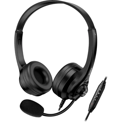 Гарнитура проводная Genius HS-235U черный