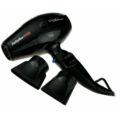 Фен BABYLISS Pro Murano Ionic BAB6160INRE черный