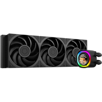 СВО ID-COOLING FX360 LCD PE LGA1851/​1700/​1200/​115X/​AM4/​AM5 (TDP 350W, ARGB Pump, LCD Display, PWM, Triple Fan 120mm)