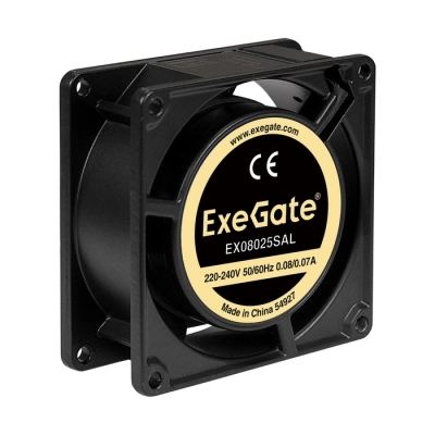 Вентилятор ExeGate EX08025SAL EX288996RUS 220В (80x80x25 мм, Sleeve bearing, провод 30 см, 2500RPM, 31dBA)