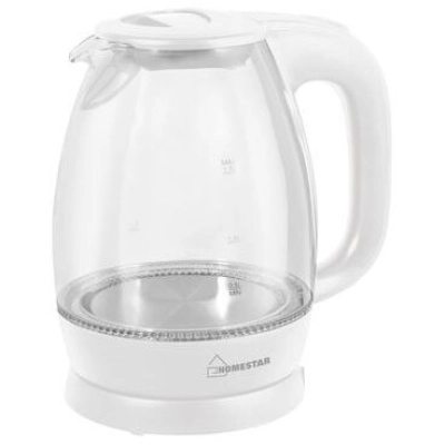 Чайник Homestar HS-1012 белый стекло