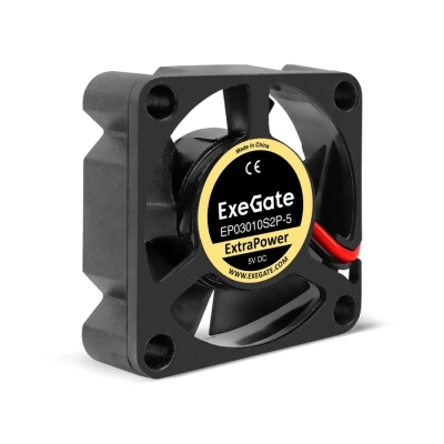 Вентилятор ExeGate ExtraPower EP03010S2P-5 EX295191RUS (30x30x10 мм, Sleeve bearing (подшипник скольжения), 2pin, 12000RPM, 33dBA)