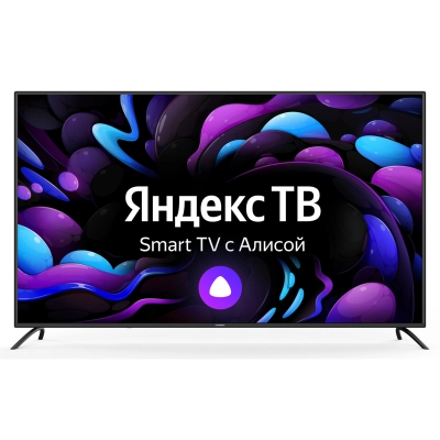 65 Телевизор Starwind SW-LED65UG402 стальной 3840x2160, 4K Ultra HD, 60 Гц, Wi-Fi, Smart TV, Яндекс ТВ