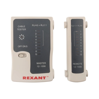 Тестер кабеля REXANT HT-C004 TL-468 (12-1006) RJ-45+RJ-11