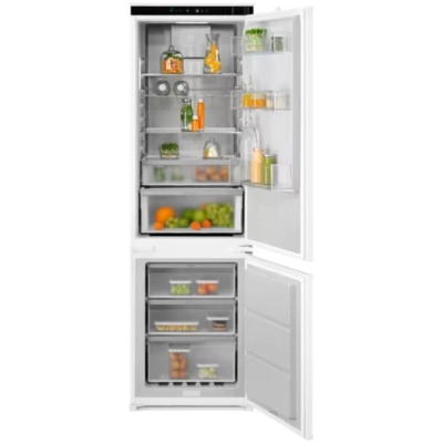 Встраиваемый холодильник ELECTROLUX E8MNCD18S комбинированный, скользящие направляющие, полный No Frost, сенсорное управление