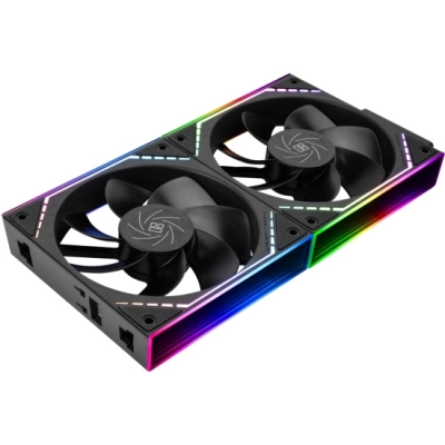 Комплект вентиляторов (2 шт.) Thermalright TL-M12QR X2 (Pack of 2) (TRTLM12QRX2.2P) / Reverse / ARGB / 120mm PWM