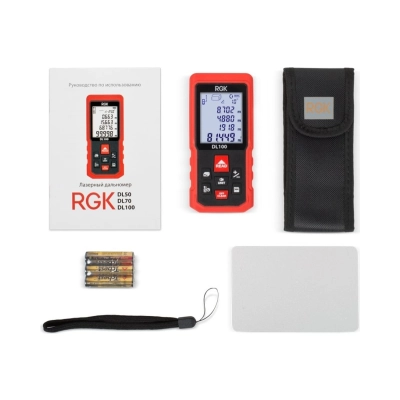 Лазерный дальномер RGK DL100 (4610011875076) с угломером