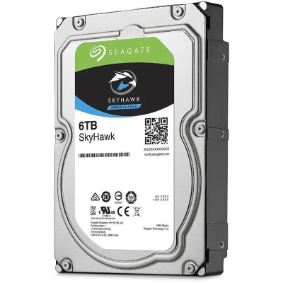 HDD 3.5 6.0TB 5400rpm SATA3 256MB Seagate SkyHawk (ST6000VX001) 24/​7, для систем видеонаблюдения и AV-серверов