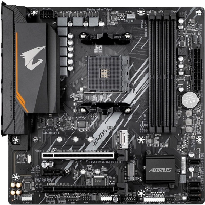 MB sAM4 Gigabyte B550M AORUS ELITE AMD B550 4xDDR4 mATX AC`97 8ch(7.1) GbLAN RAID+DVI+HDMI