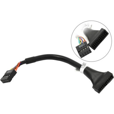Кабель Espada Переходник с мат. Платы 10pin F to 20pin M, 15см (EPOW10pin20pin) (40725)
