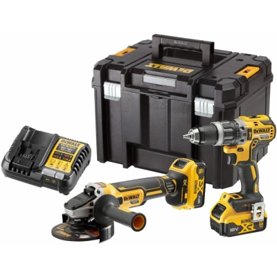 Набор DEWALT DCK2080P2T-QW Дрель DCD 796 NT + УШМ DCG 405 N
