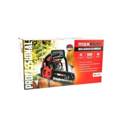 Бензопила Maxpiler MGS-4516 (400мм/​16, 2кВт/​2,7л.с, 45 см³.,хром.цил.,легк старт,маслонаc.)