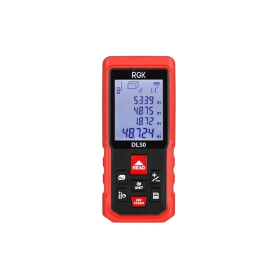 Лазерный дальномер RGK DL50 (755696) 2 класс лазера, 635нм, луч красный, с поверкой