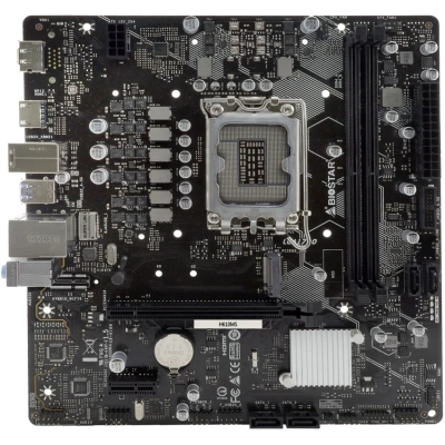 MB s1700 BIOSTAR H610MS Intel H610, 2xDDR4-3200 МГц, 1xPCI-Ex16, 1xM.2, Micro-ATX