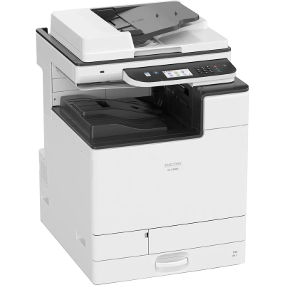 МФУ лазерное цветное RICOH M C2000 (A3, цветной, 20стр/мин, 1200dpi, 2Гб, дуплекс, PS, сенсорная панель 4,3, GigaLAN, 550л, ARDF100, без тонеров, запуск АСЦ)