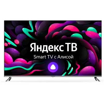 58 Телевизор Starwind SW-LED58UG401 стальной 3840x2160, 4K Ultra HD, 60 Гц, Wi-Fi, Smart TV, Яндекс ТВ