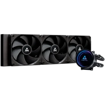 СВО Chieftec Iceberg 360 Dark CLC-360-BLK LGA1700/​1200/​115X/​AM5/​AM4 (TDP 350W, ARGB Pump, PWM, Triple Fan 120mm)
