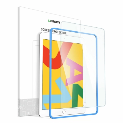 Защитное стекло UGREEN SP145 (80352) Edge HD Protective Film Easy Install Kit for iPad 10.2 (2019) (1-Pack) Clear